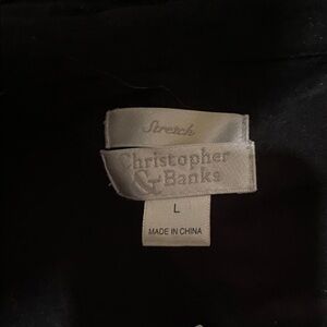 Christopher & Banks Classic Black Top